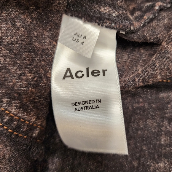 Acler Ledgebrook Denim Mini Skirt Sz 4 NWT - Picture 10 of 15